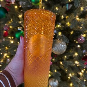 Starbucks Bright Orange Lid